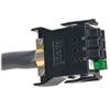 8-position plug with 2.5 ft., 7-conductor power cord connects to select 3 phase ATS models only.