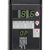 Digital display with load bank selection button reports output current in amps for outlet banks L1, L2 and L3