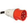 IEC-309 Red 32A (3P+N+E) 3-Phase input plug with 1.8m / 6-ft. power cord 