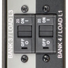 Set of 6 circuit breakers, one per outlet bank, protect against short-circuits and overload conditions