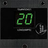 Digital ammeter monitors total connected load in real time to ensure it remains below capacity. Supports IP-address self-ID.