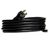 10-foot cord with NEMA 5-15P plug connects the PDU to a compatible AC power source, generator or protected UPS.<br>