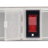 Lighted, covered on/off switch prevents accidental shut off while still allowing you to see the unit is operational. 