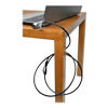 Strong 6 ft. cable anchors to table, desk or any other fixed structure and resists cuts and tampering.