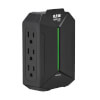 Protect It! 6-Outlet Surge Protector - 5-15R Outlets, 5-15P Direct Plug-In, 490 Joules, Black SK62SL