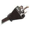 120V NEMA 5-20P input plug with 10 ft. power cord connects to compatible AC power source.