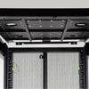 The top panel is furnished with vents to help remove warm air and draw in cool air by convection and supports user-supplied fans.