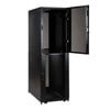 Two separate compartments with 20U of rack space, each with its own front and rear access and combo lock.
