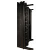 Rack features pre-installed high capacity vertical cable manager for easy organization and location of large cable bundles.