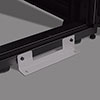 Use the 2  brackets that attached the shipping pallet to the enclosure for additional stability during installation.