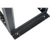 This 48U rack features heavy-duty construction for extra durability and supports stationary loads up to 3000 lb. 