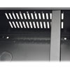 The SRDVRLB’s right side panel is ventilated to allow air to flow freely through the cabinet.