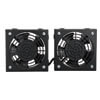 Two high-performance fans (210 total CFM and 50 dB sound rating) add valuable airflow control in rack enclosures.