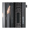The 48U SRVRTBAR48 eliminates cable stress, reduces disconnections and keeps cables organized for improved rack enclosure airflow.