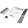 Package includes M6 screws, cage nuts and washers, 12-24 screws, keys and Owner’s Manual.