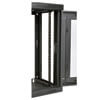 Vertical mounting rails support square-hole or threaded-hole mounting. 