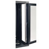Vertical mounting rails adjust in 7/8 in. increments to accommodate equipment of various sizes. 