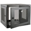 Perforated front door and vented panels provide generous airflow to keep equipment cool. 