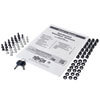 Package includes M6 screws, cage nuts and washers, 12-24 screws, keys, and Owner’s Manual.