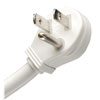 The space-saving, right-angle plug offers low-profile connections to power outlets, allowing furniture to be placed flush against the wall.