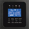 Multifunction LCD control panel permits full-featured monitoring and control at the local level. 