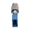 FC male plug connects to cable tester’s FC female jack to provide an LC female connector. Ideal for 9/125 singlemode cable testing.