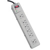 Protect It! Surge Protector with 6 Right-Angle Outlets, 6 ft. (1.83 m) Cord, 1340 Joules, Diagnostic LEDs, Metal Case TLM626
