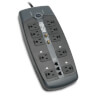 Protect It! 10-Outlet Surge Protector, 8 ft. (2.43 m) Cord, 3345 Joules, Tel/Modem/Coaxial Protection TLP1008TELTV