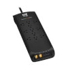 Protect It! 11-Outlet Surge Protector - 5-15R Outlets, 4200 Joules, Phone/Modem/Coax Protection, 8 ft. (2.4 m) Braided Cord, Black TLP118DBTELTV