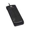Protect It! 11-Outlet Surge Protector - 5-15R Outlets, 4200 Joules, 2 USB Charging Ports, 8 ft. (2.4 m) Braided Cord, Black TLP118DBUC