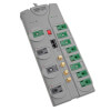 Eco-Surge 12-Outlet Home/Business Theater Surge Protector, 10 ft. (3.05 m) Cord, 3600 Joules - Accommodates 8 Transformers TLP1210SATG
