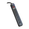 Protect It! 6-Outlet Surge Protector, 6 ft. Cord, 790 Joules, Diagnostic LED, Black Housing TLP606B
