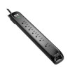 Protect It! 7-Outlet Surge Protector - 5-15R Outlets, 900 Joules, Telephone/Modem Protection, 10 ft. (3.1 m) Cord, Black TLP710BTEL