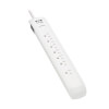 Protect It! 7-Outlet Surge Protector - 5-15R Outlets, 1500 Joules, 6 ft. (1.8 m) Cord, White TLP76
