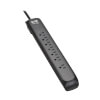 Protect It! 7-Outlet Surge Protector - 5-15R Outlets, 1500 Joules, 6 ft. (1.8 m) Cord, Black TLP76B