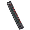 ECO-Surge 7-Outlet Surge Protector, 6 ft. (1.83 m) Cord, 1080 Joules, 6 Individually Controlled Outlets, Black Housing TLP76MSGB
