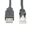 USB-A to RJ45 Rollover Console Cable (M/M) - Cisco Compatible, 250 Kbps, 10 ft. (3.05 m), Black U009-010-RJ45-X