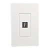 Add a female USB-A port to a keystone wall plate for a professional, tidy appearance. 