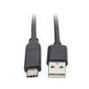 USB-A to USB-C Cable, USB 2.0, 3A Rating, USB-IF Certified, Thunderbolt 3, (M/M), 13 ft. (3.96 m) U038-C13