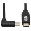 USB-C Cable (M/M) - USB 2.0, Thunderbolt 3, 100W PD Charging, Right-Angle Plug, Black, 2 m (6.6 ft.) U040-02M-C-5ARA