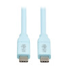 Safe-IT USB-C Cable (M/M), Antibacterial, Ultra Flexible, 240W PD Charging, Light Blue, 6 ft. (1.8 m) U040AB-006CS5LB