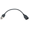USB 2.0 OTG Cable with 2-in-1 Connector - Combo A Male + Micro-B Male to A Female, 6-in. (15.24 cm) U052-06N-OTG-AM