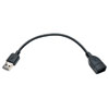The U052-06N-OTG-AM is an OTG (On-the-Go) cable with a retractable USB Micro-B Male connector built in to the USB-A Male connector.
