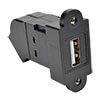 Optional panel mount adapter is included for securing the coupler to a podium or kiosk.