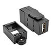 U060-000-KP-BK front view small image | USB Panel Mount