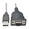 USB to Null Modem Serial FTDI Adapter Cable with COM Retention (USB-A to DB9 M/F), 18-in. (45.72 cm) U209-18N-NULL
