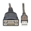 USB to RS485/RS422 FTDI Serial Adapter Cable with COM Retention (USB-A to DB9 M/M), 30-in. (76.2 cm) U209-30N-IND