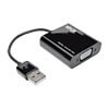 USB 2.0 to VGA Dual/Multi-Monitor External Video Graphics Card Adapter with Built-In USB Cable, 128 MB SDRAM, 1080p @ 60 Hz U244-001-VGA