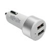 Dual-Port USB Car Charger for Tablets and Cell Phones with Qualcomm Quick Charge 3.0 Technology U280-C02-S-QC3