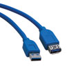 USB 3.0 SuperSpeed Extension Cable (A M/F), Blue, 6 ft. (1.83 m) U324-006